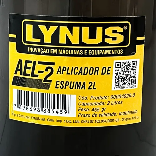 APLICADOR DE ESPUMA MANUAL | 2L | AEL-2 - LYNUS
